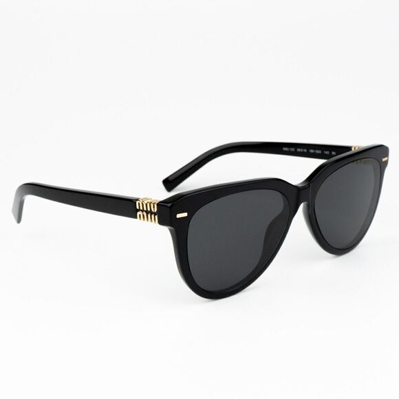 NEW Miu Miu MU12ZS 16K5S0 Black Grey Phantos Unisex Sunglasses 0MU 12ZS main image 5